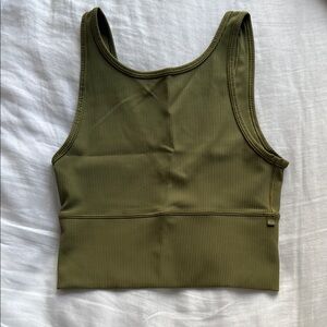 lululemon athletica Olive Green Tank Top